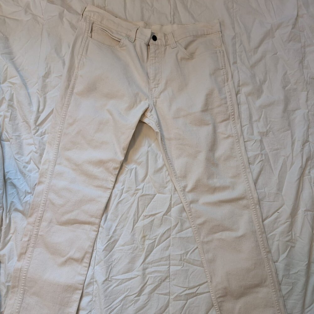 LEVI'S 511 Jeans Mens White / Ivory Slim Straight W36 L30